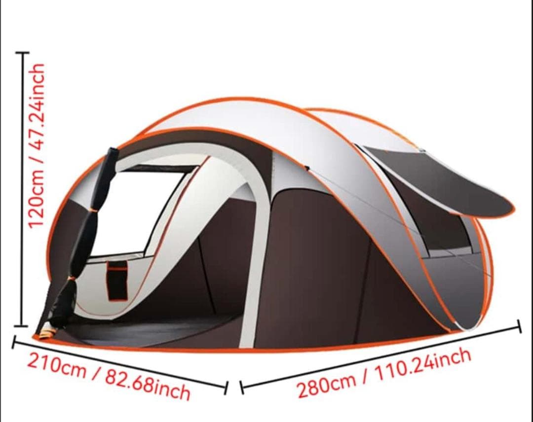 通気性良好なキャンプテント