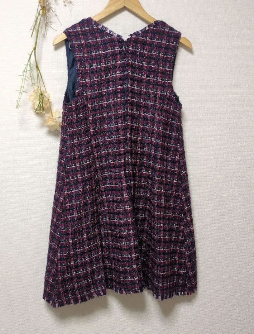 アプワイザーリッシェ フレア ツイード ジャンスカ ワンピース