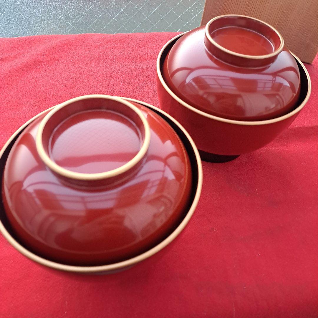 輪島塗 金淵 合鹿椀×2客】布着本堅地 路幸作 未使用 - メルカリ