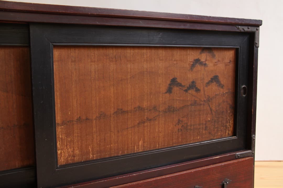 棚　2段　木製　収納棚　古道具　古家具　ビンテージ　アンティーク　レトロ