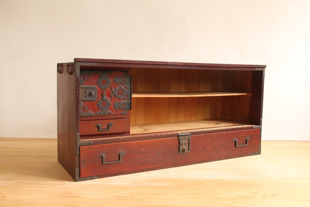 棚　2段　木製　収納棚　古道具　古家具　ビンテージ　アンティーク　レトロ