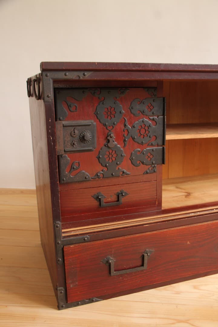 棚　2段　木製　収納棚　古道具　古家具　ビンテージ　アンティーク　レトロ