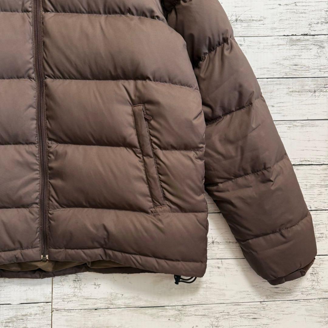 【希少XL】ナイキ☆刺繍ロゴ ダウンジャケット☆人気カラー ブラウン897