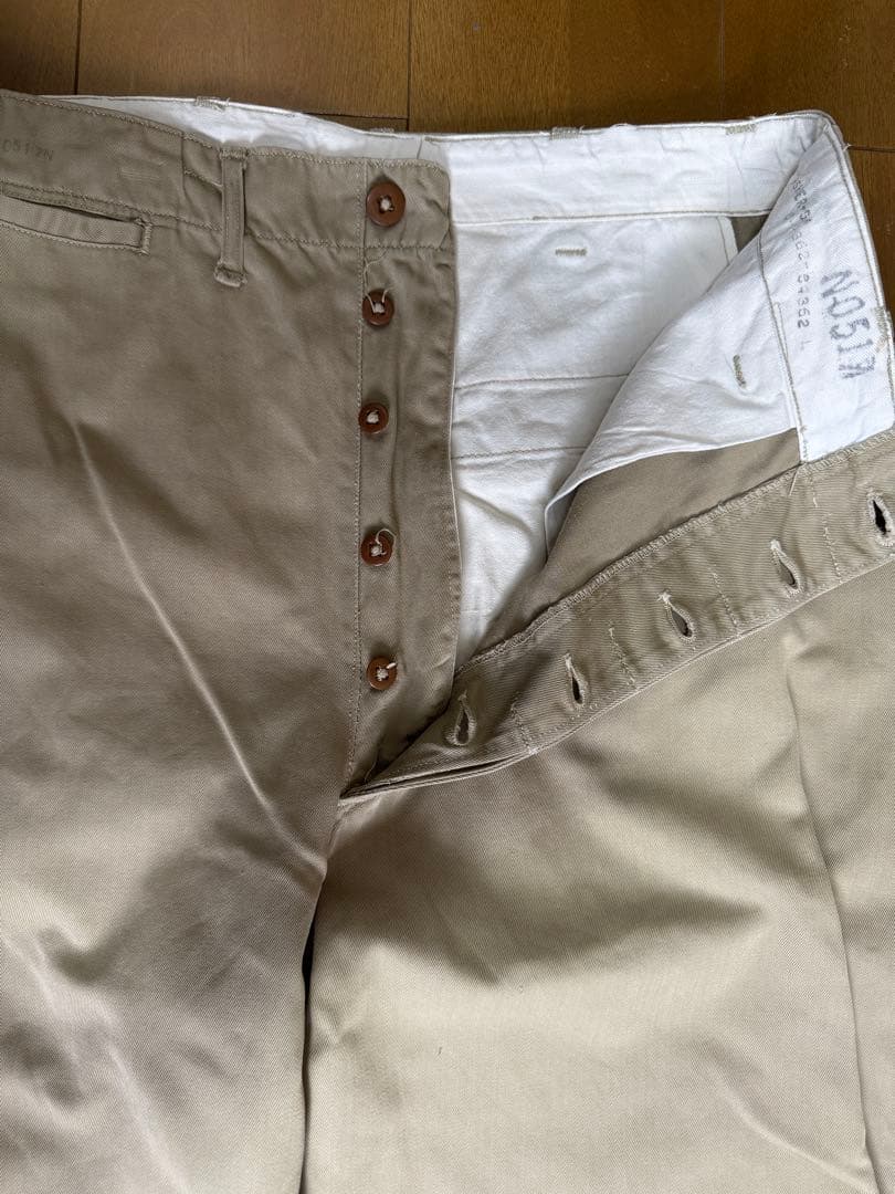 U.S.Army アメリカ軍　M45カーキ チノパン 50s 60s