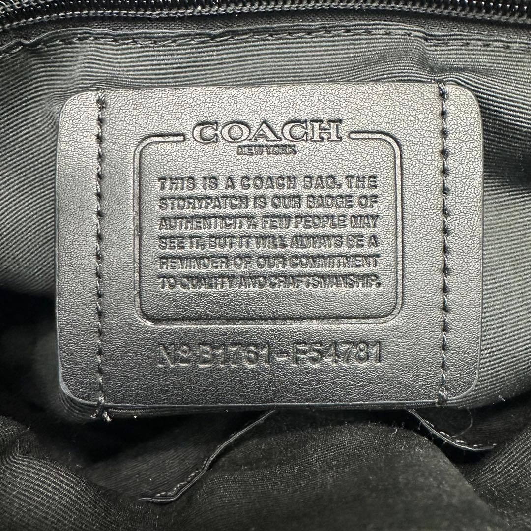 美品 コーチ ショルダーバッグ クロスボディ 斜め掛け ボディバッグ メンズ