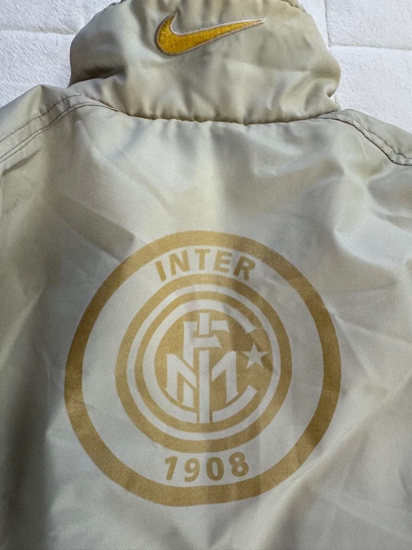 希少　90s NIKE ナイキ　インテル　ゴールドベンチコート　ダウンジャケット