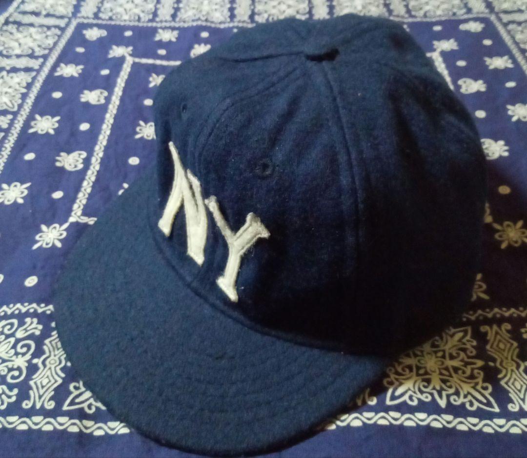 希少 クーパーズタウン キャップ USA製 帽子 エベッツ navy RRL 紺