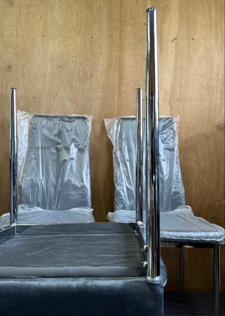 新品！ダイニングチェア インテリア 椅子 4脚セット グレー