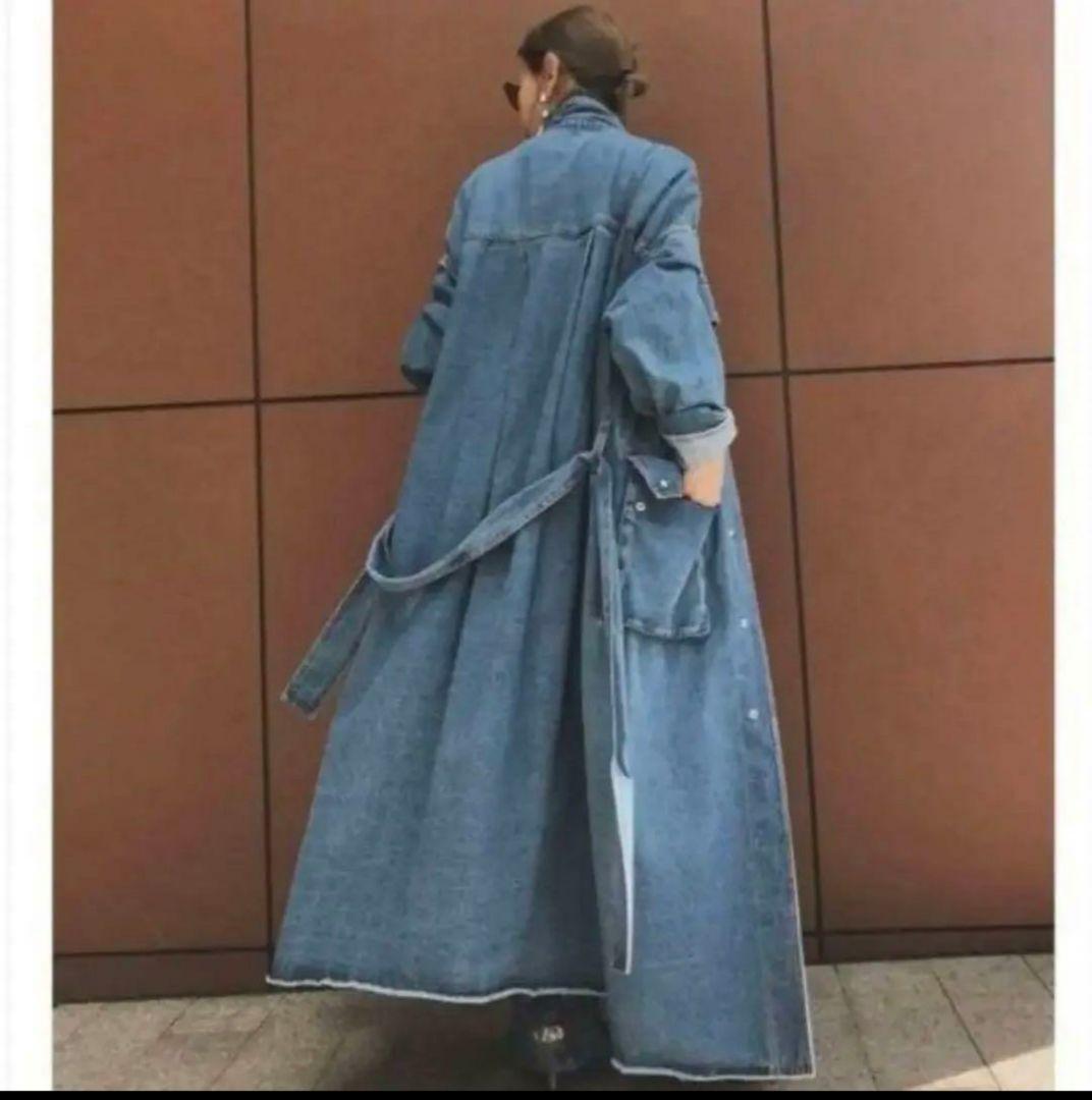 AMERI DENIM WORK LONG COAT デニムコート L108318411 - ジャケット