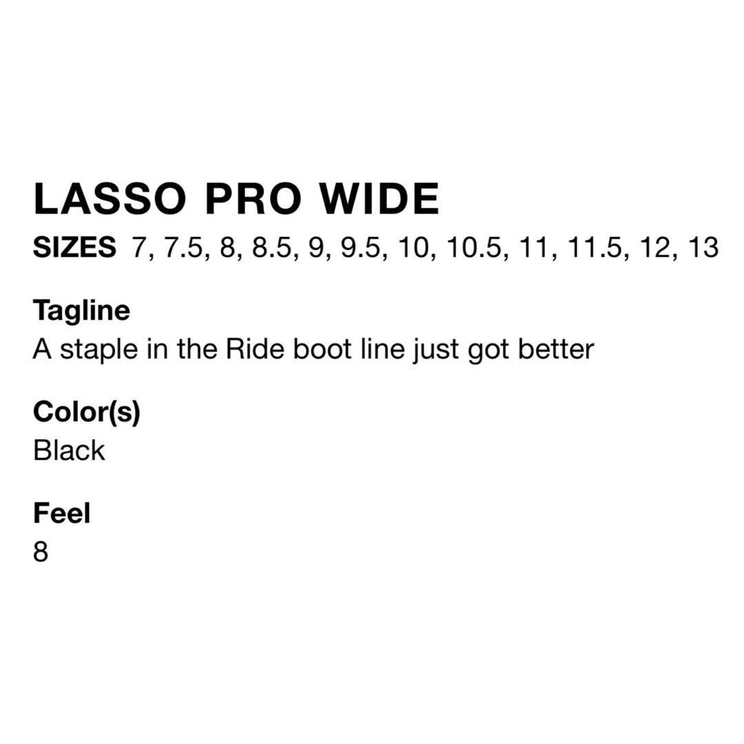 新品未使用 24-25 RIDE LASSO PRO WIDE 26.5cm