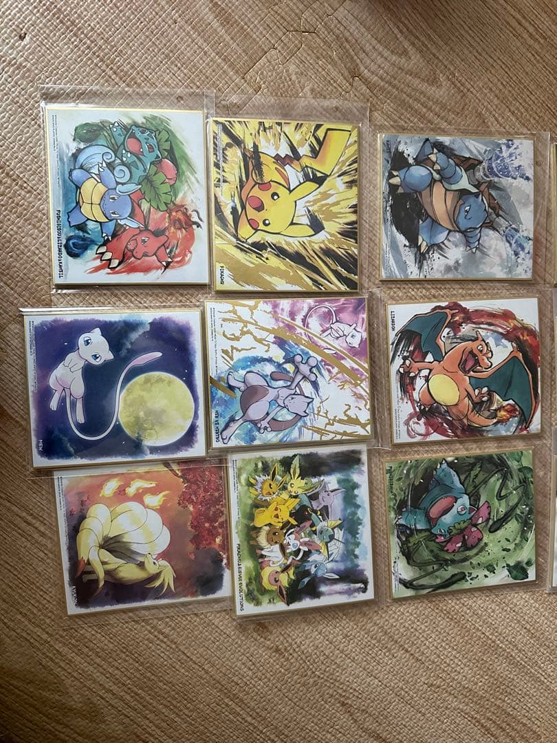 ポケモン色紙art 食玩　ポケットモンスター　箔押し含む