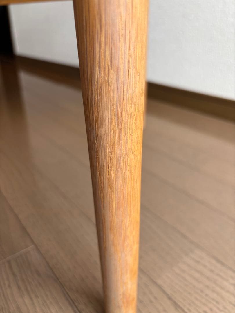 無印オーク材ペーパーコードアームチェア