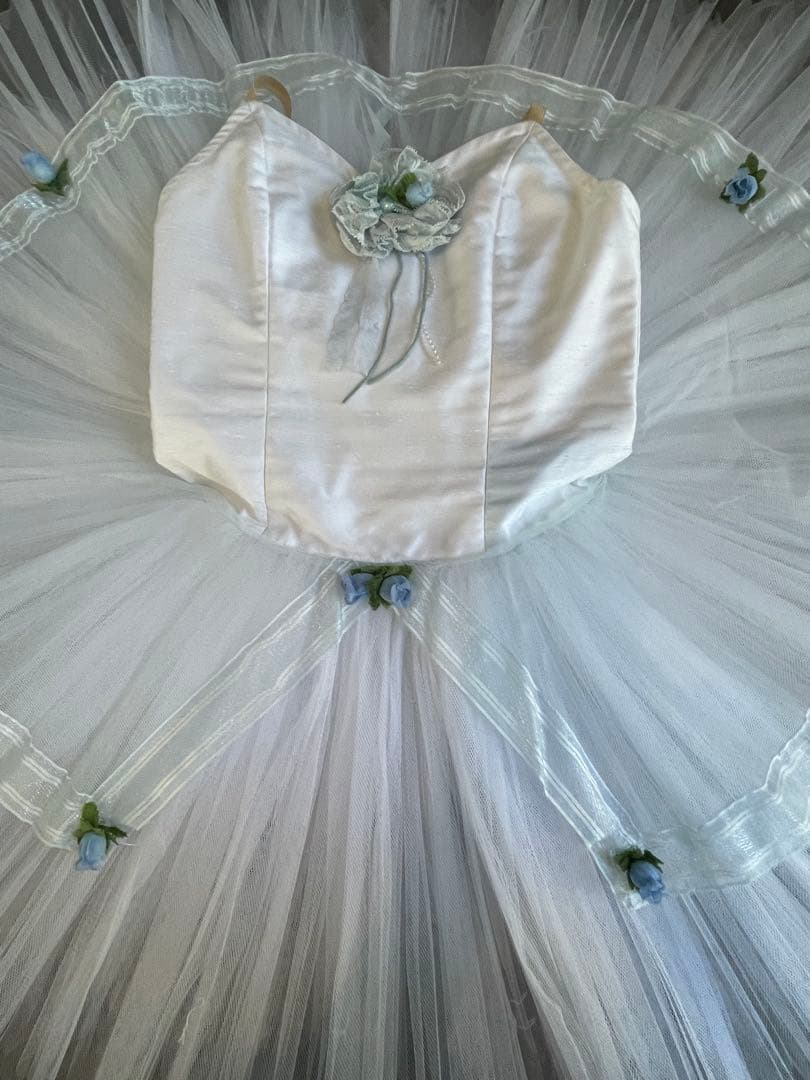 バレエ衣装 白 子供6号サイズ コッペリアなど クラシックチュチュ