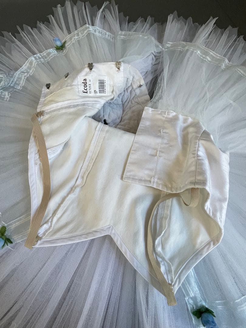 バレエ衣装 白 子供6号サイズ コッペリアなど クラシックチュチュ