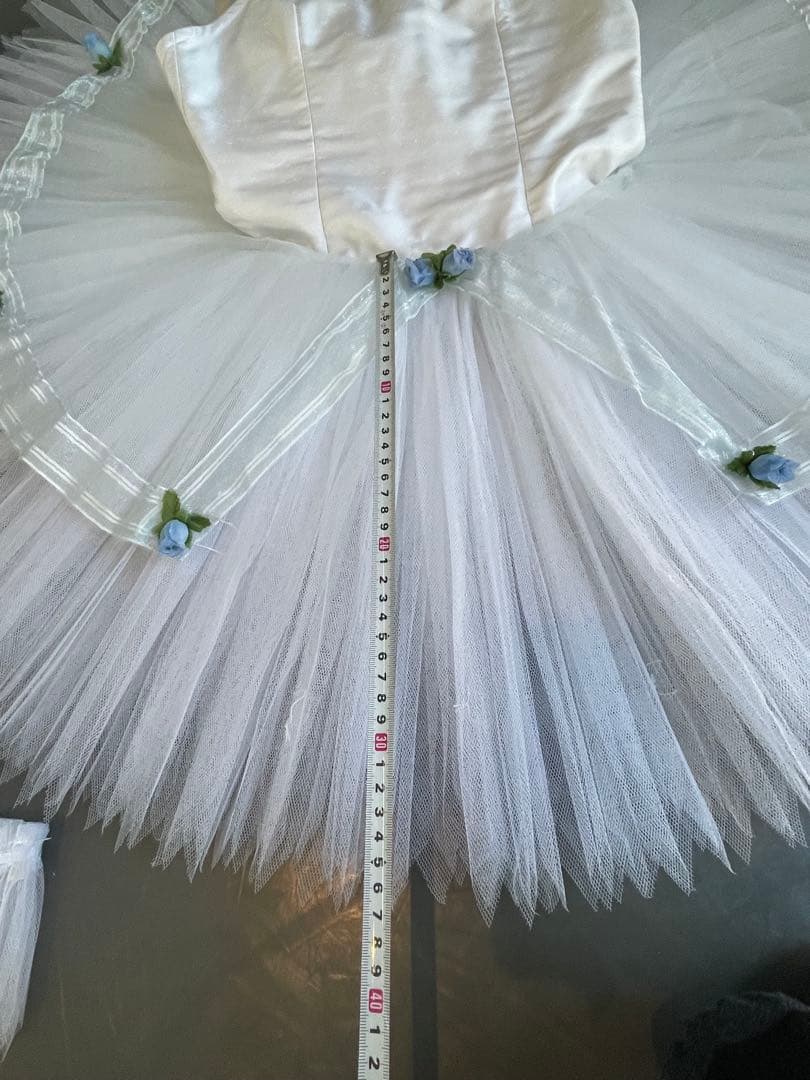 バレエ衣装 白 子供6号サイズ コッペリアなど クラシックチュチュ