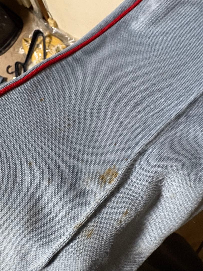 POWERS 80年代ジャージ上下セット 水色/赤 sサイズ