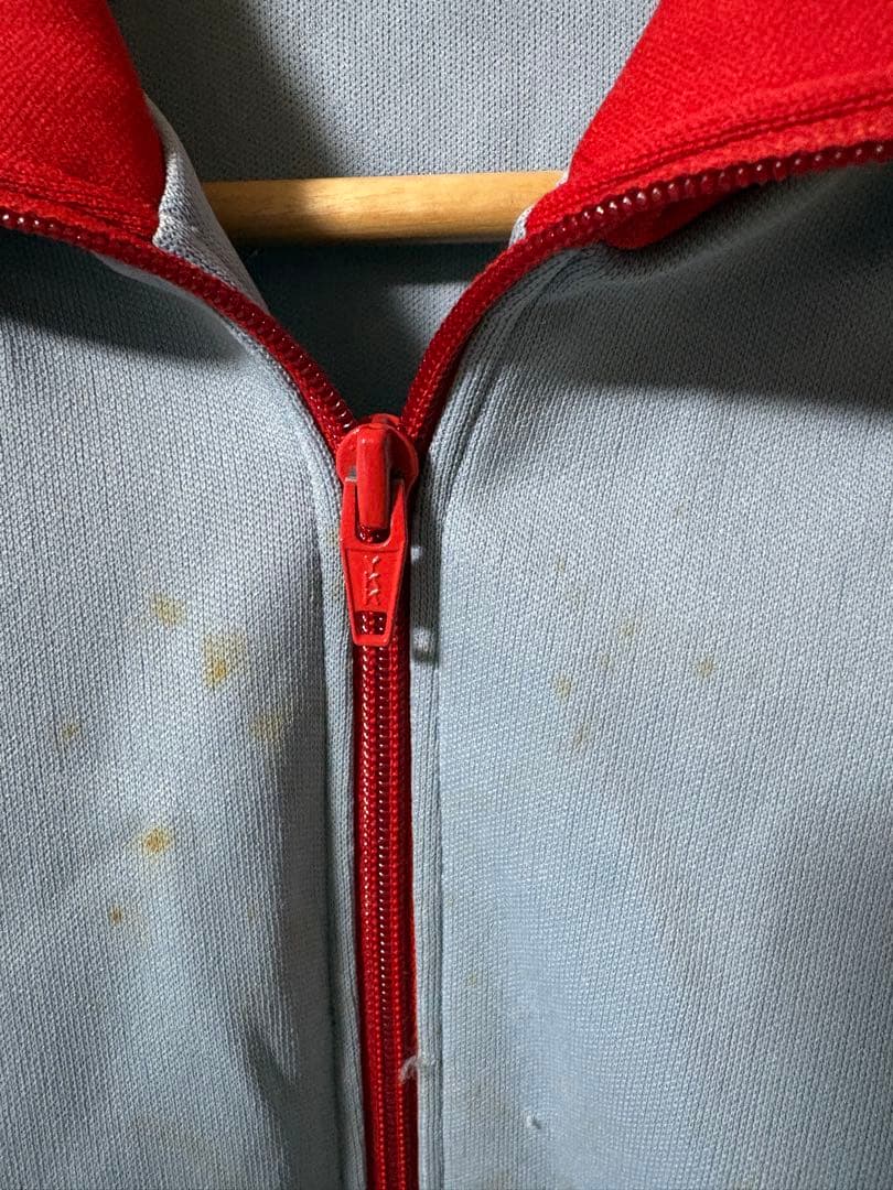 POWERS 80年代ジャージ上下セット 水色/赤 sサイズ