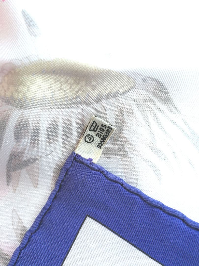 エルメス　HERMES　スカーフ　カレ90　アザミ