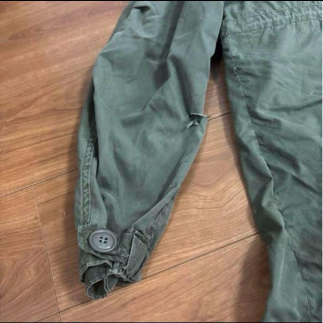 70s 米軍　実物　M65フィッシュテールパーカー　X−SMALL 破れあり