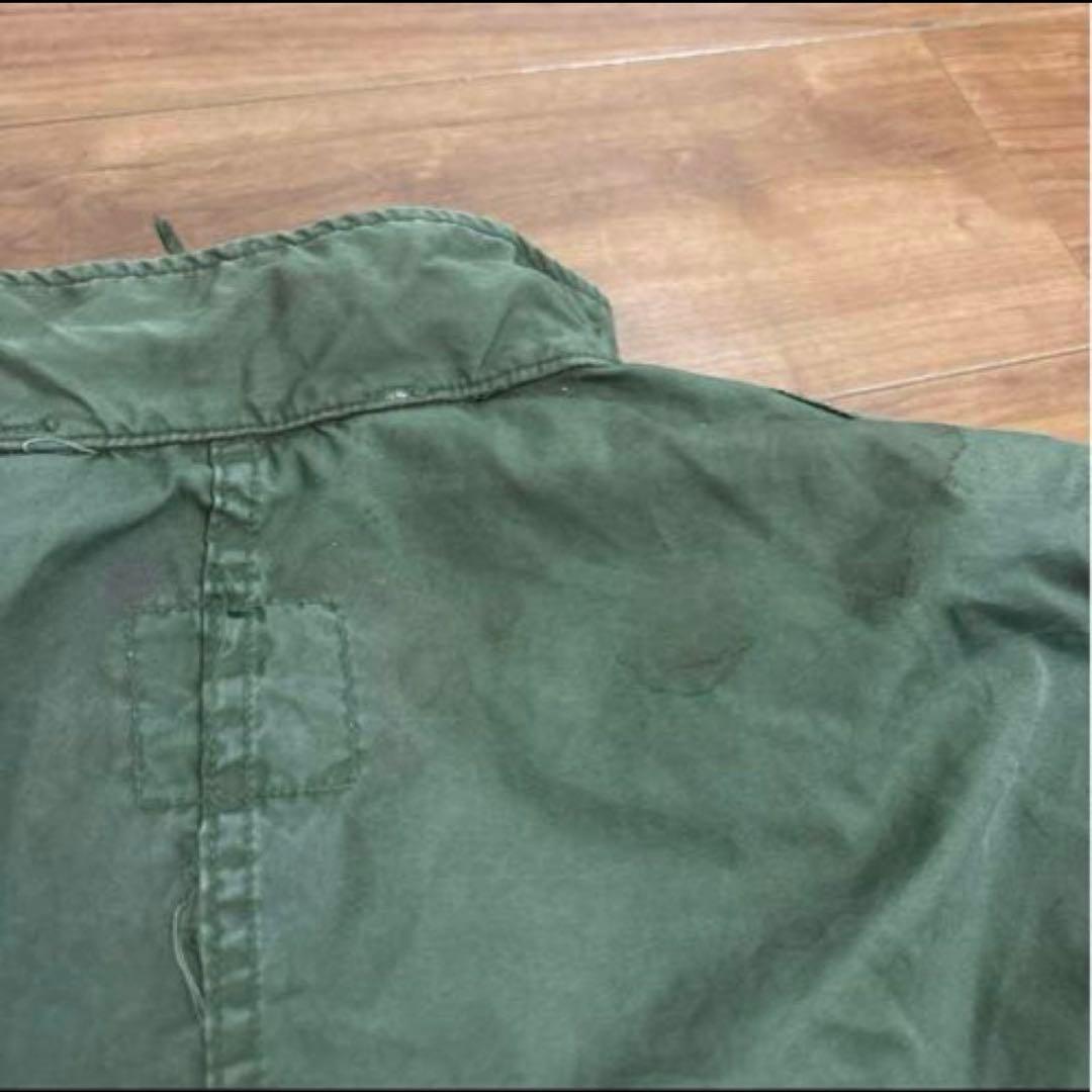 70s 米軍　実物　M65フィッシュテールパーカー　X−SMALL 破れあり