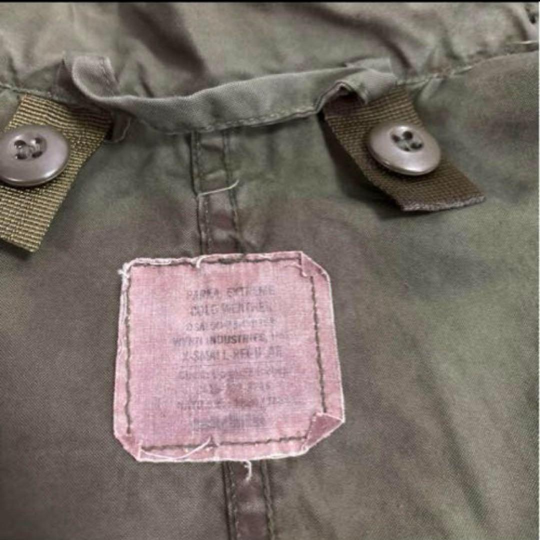 70s 米軍　実物　M65フィッシュテールパーカー　X−SMALL 破れあり