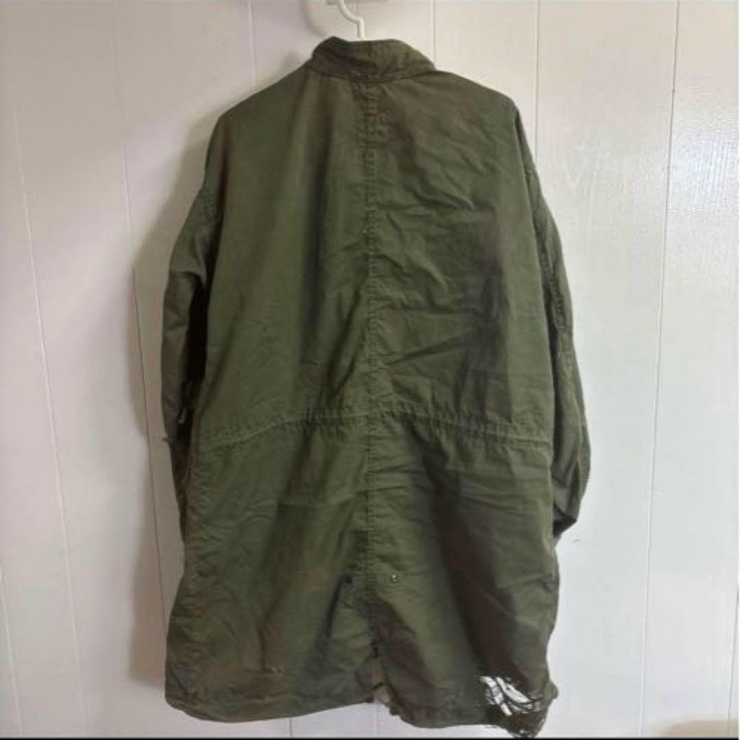 70s 米軍　実物　M65フィッシュテールパーカー　X−SMALL 破れあり