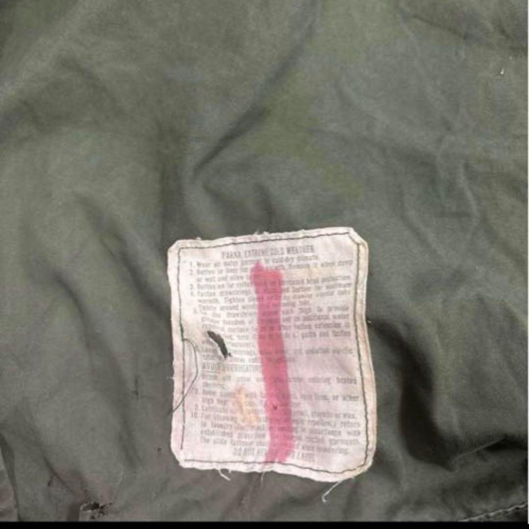 70s 米軍　実物　M65フィッシュテールパーカー　X−SMALL 破れあり