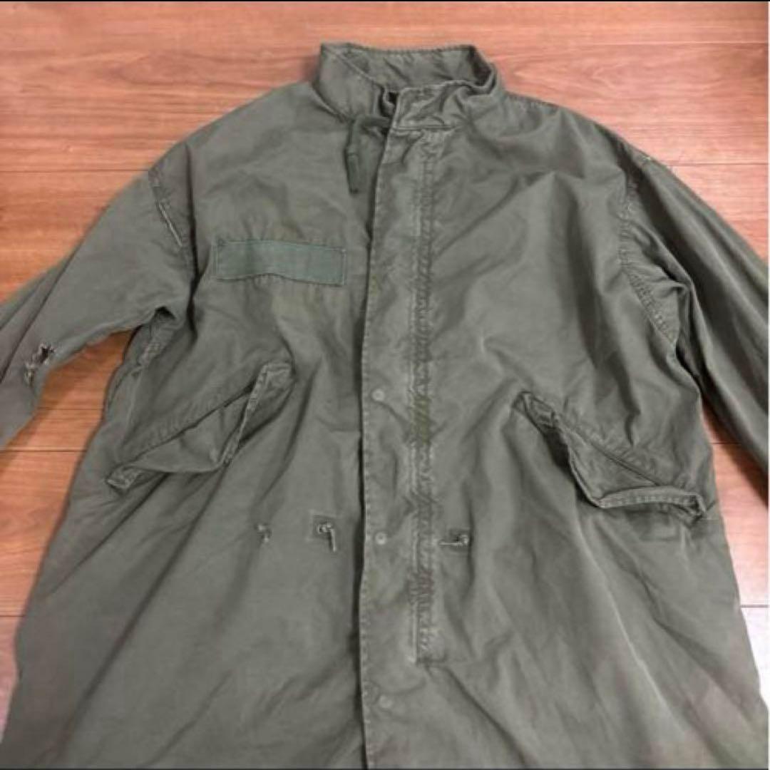 70s 米軍　実物　M65フィッシュテールパーカー　X−SMALL 破れあり