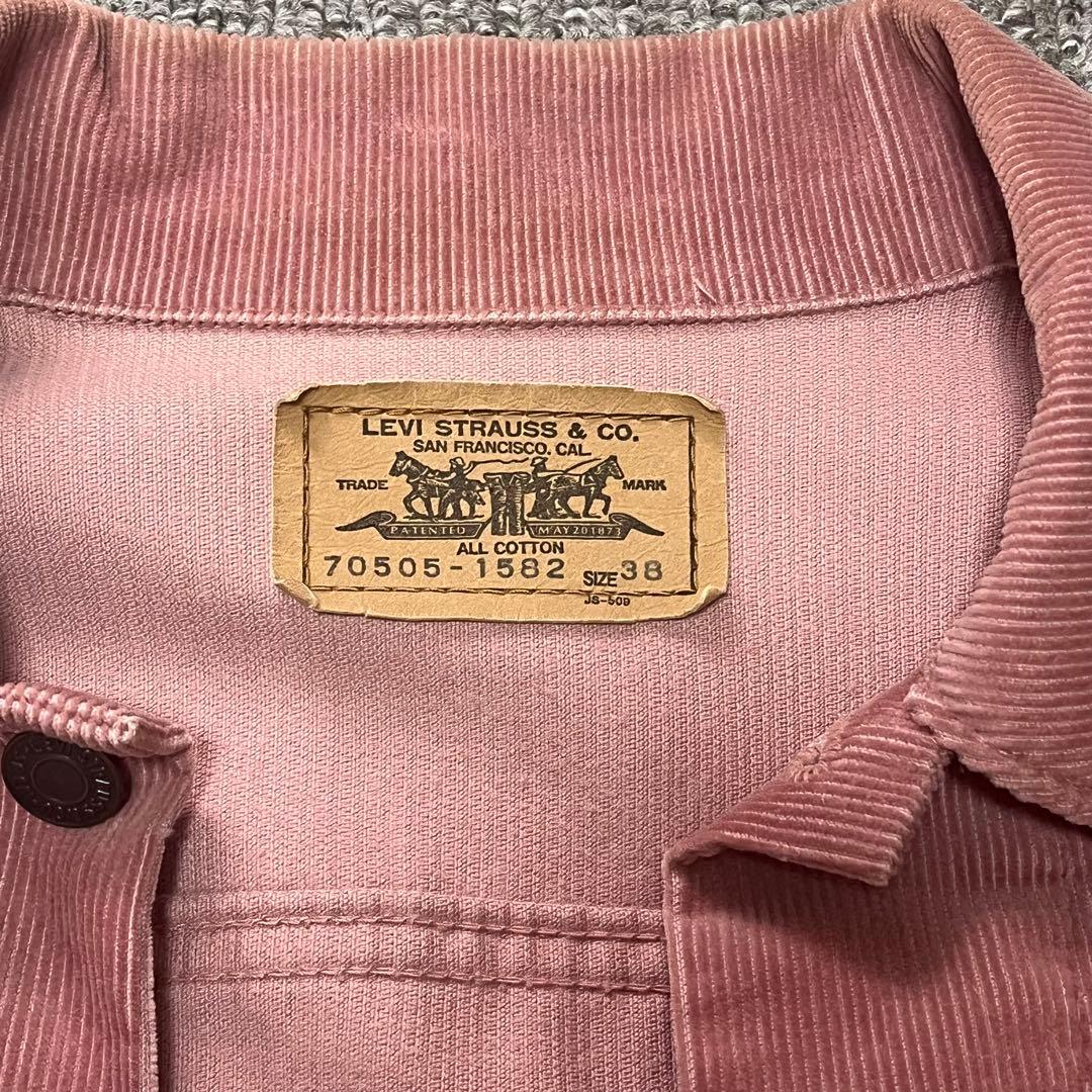 希少　Levi’s コーデュロイジャケット　サーモンピンク