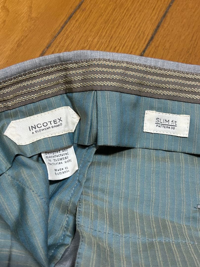 INCOTEX サマーウールスラックス　サイズ50