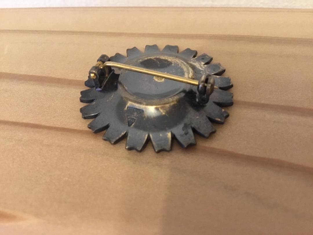 Anton Michelsen デイジー フラワー シルバー ブローチ