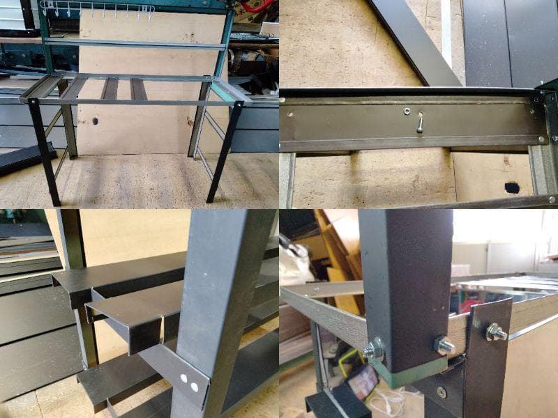 焚き火台テーブル バーベキューテーブル 一体型 ステンレスコンロ 変形合体 自作