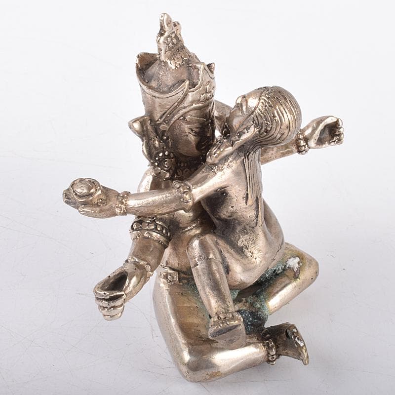 中国 古銅 歓喜仏 チベット仏 仏像 N 3131 - メルカリ