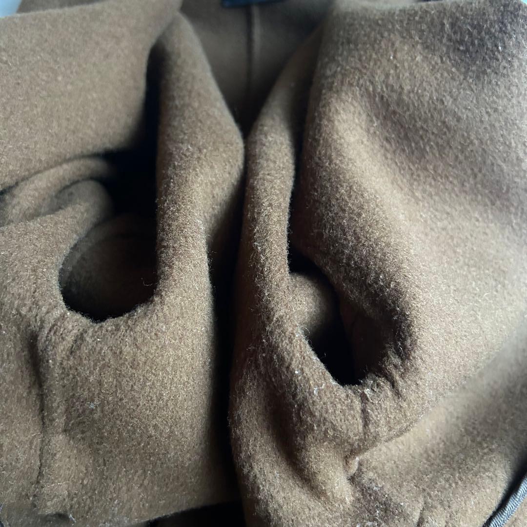 定番✨N.O.R.K ノーク ウールリバーコート マキシ丈 ベルト Aライン L