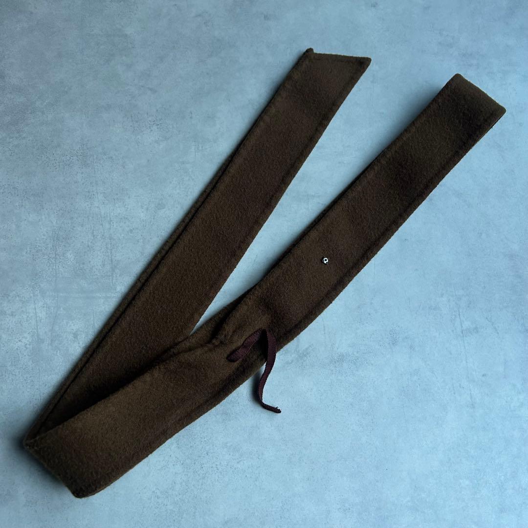 定番✨N.O.R.K ノーク ウールリバーコート マキシ丈 ベルト Aライン L