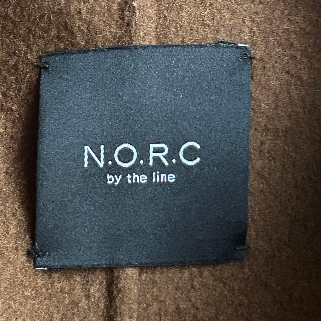 定番✨N.O.R.K ノーク ウールリバーコート マキシ丈 ベルト Aライン L