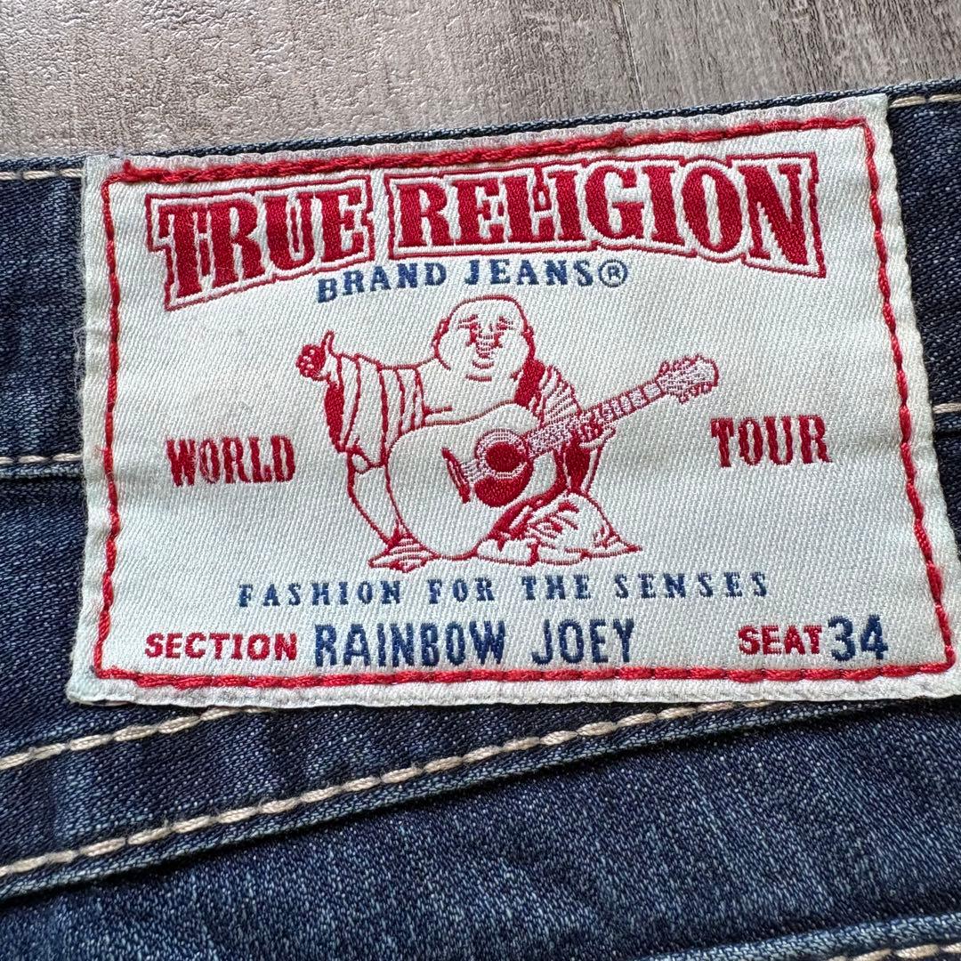 TRUE RELIGION rainbow joey フレア　白ステッチ　30
