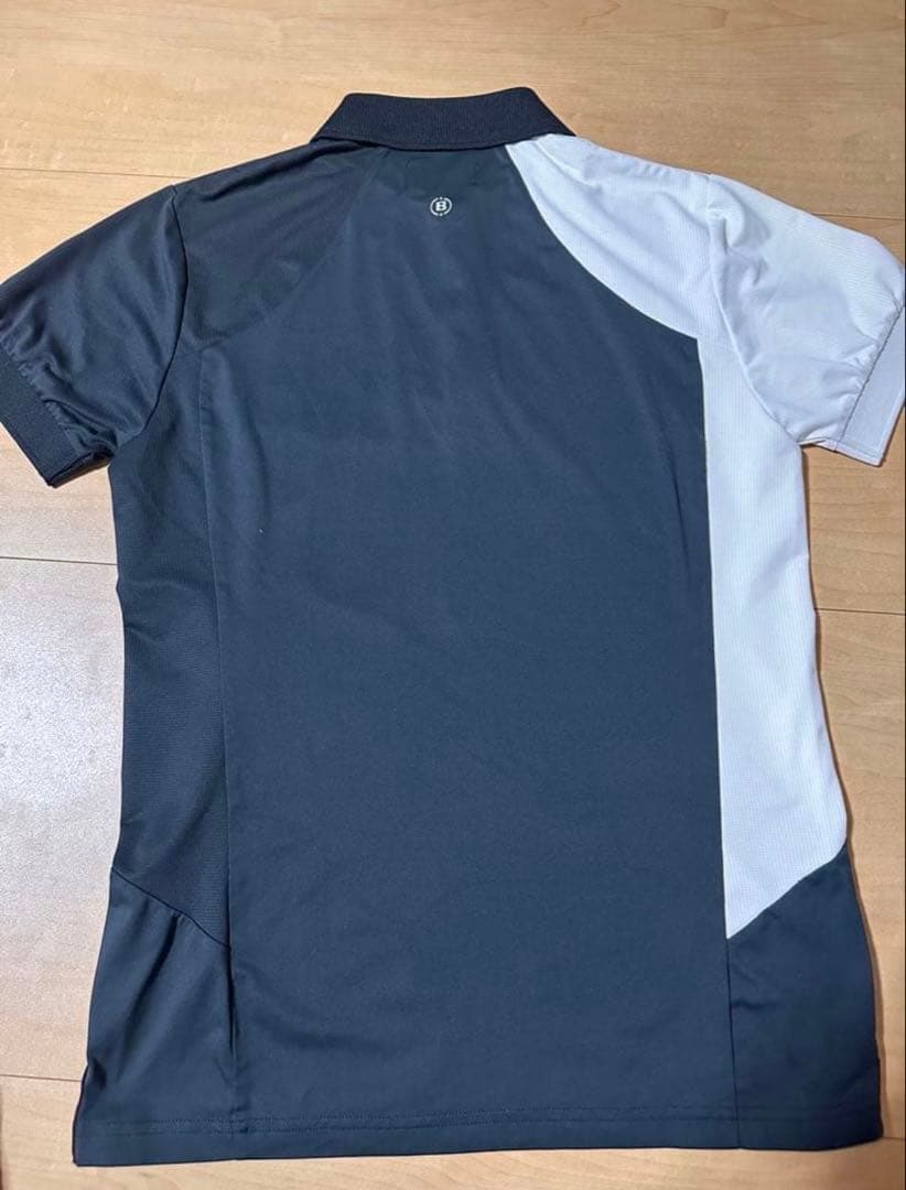 BRIEFING ポロシャツ ダークグレー/ホワイト