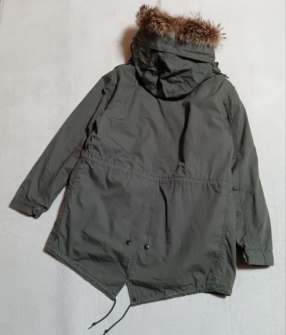 《アルファインダーストリーズ》SHIPS別注 モッズコート オリーブグリーンM