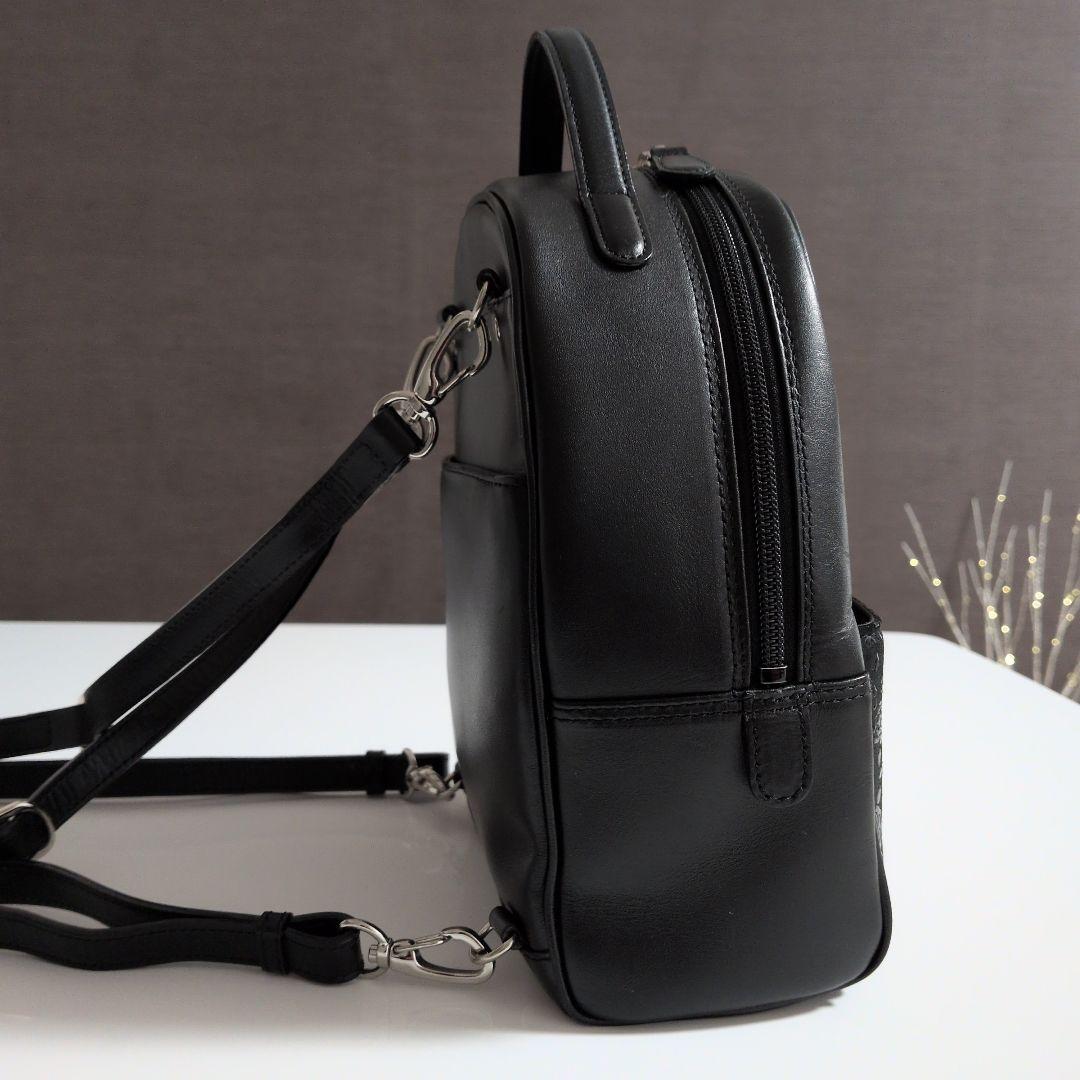 価格ファッション - 印傳屋 ローズ柄 リュック バックパック ブラック2WAY