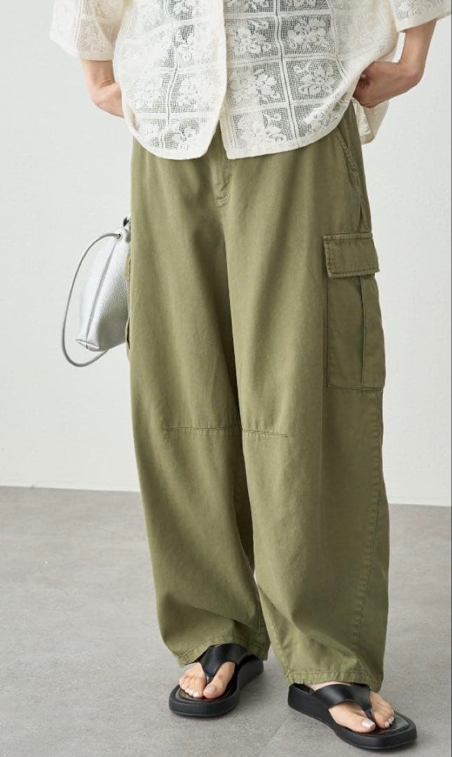 PUAL CE CIN カーブシルエットカーゴパンツ