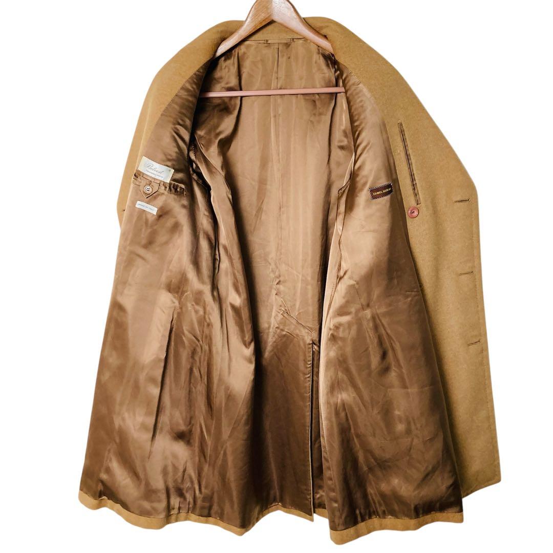 ベルベスト ポロコート 希少 キャメルヘアー100% イタリア製 - メルカリ