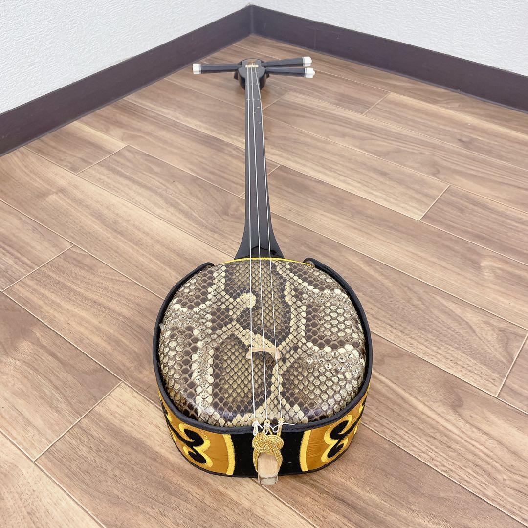 沖縄 三線 蛇皮 撥 沖縄民謡 ソフトケース