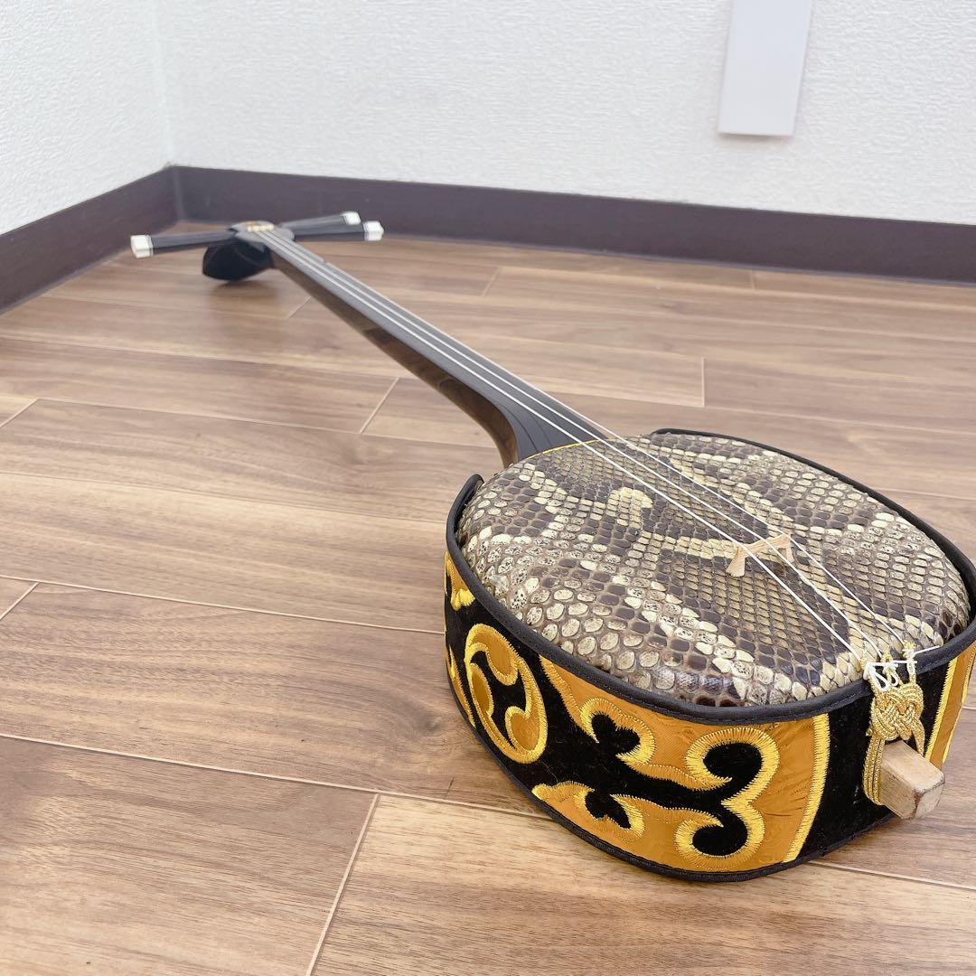 沖縄 三線 蛇皮 撥 沖縄民謡 ソフトケース