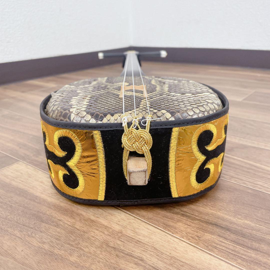 沖縄 三線 蛇皮 撥 沖縄民謡 ソフトケース