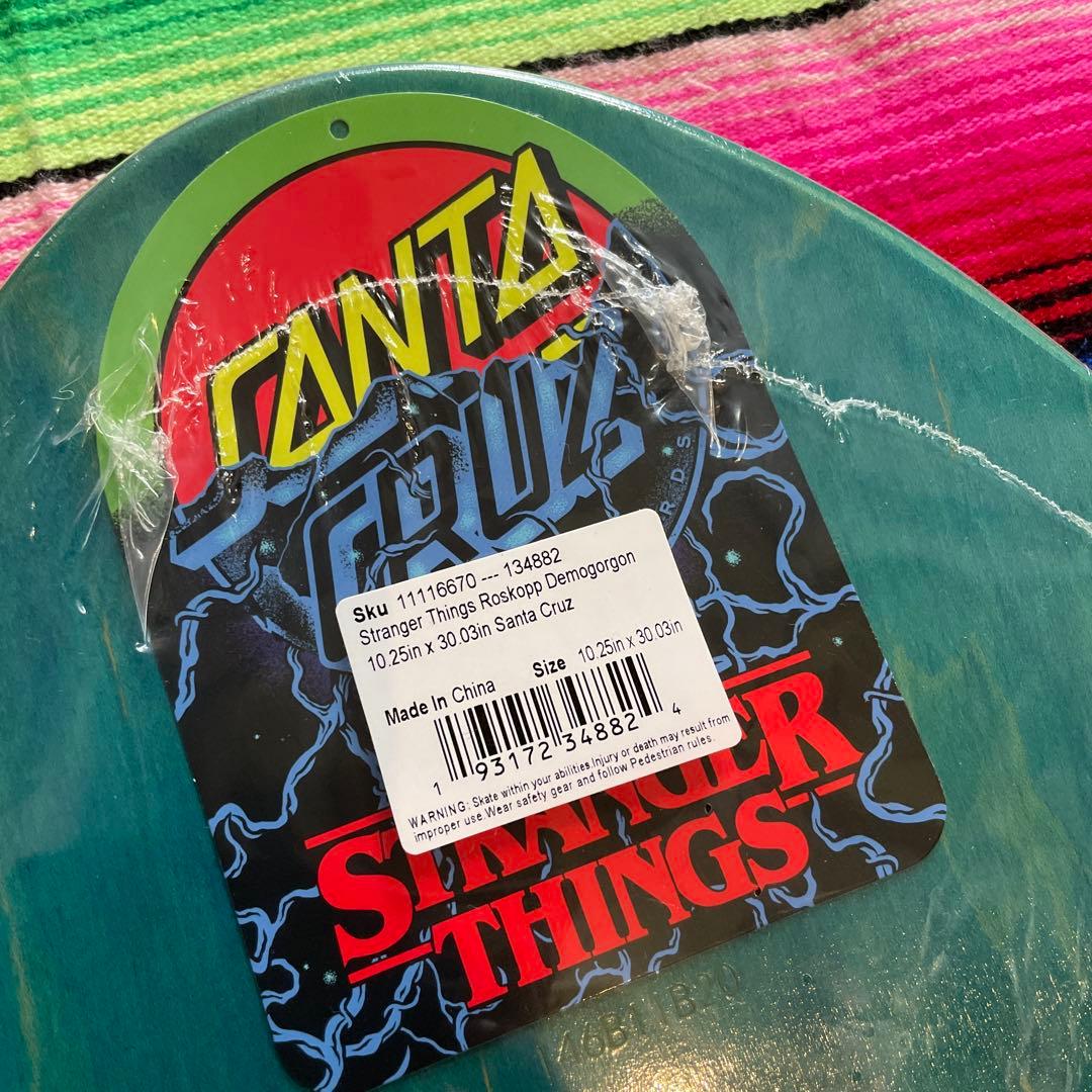 SANTA CRUZ STRANGE THINGSスケボーデッキ10.25インチ
