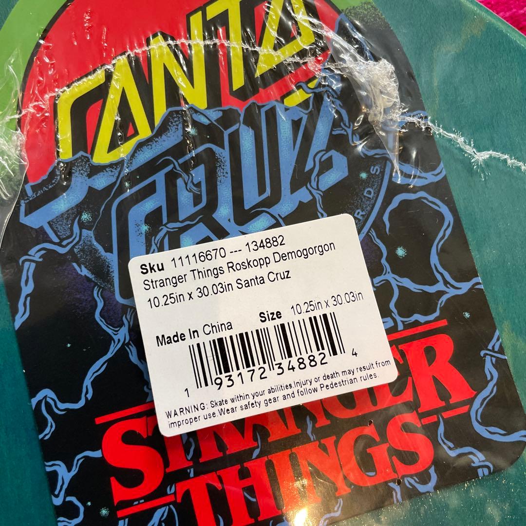 SANTA CRUZ STRANGE THINGSスケボーデッキ10.25インチ