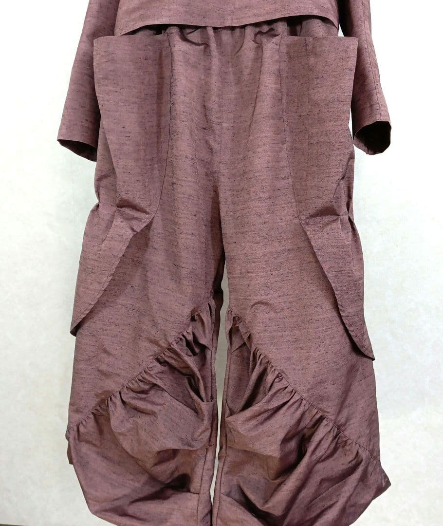 48　手染め大輔　着物リメイク　ジャケットとパンツセット　フリーサイズ