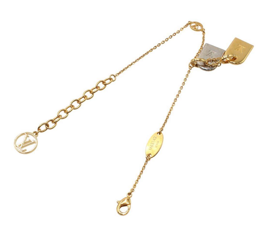 R2111 美品 ルイヴィトン ナノグラム チェーン ブレスレット