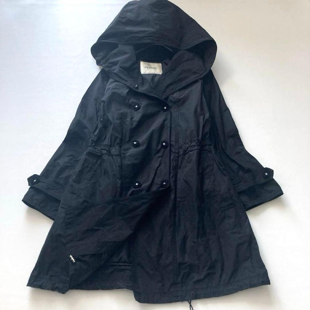 【みっちゃん】インゲボルグ　ライナー付きAラインコート お花パールボタン